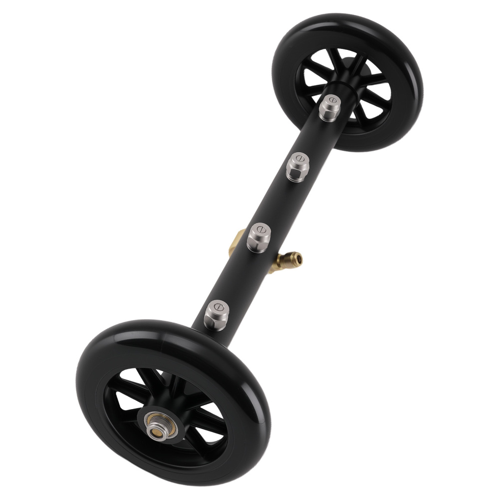 360° Copper Pressure Washer Rotating Head 4 Nozzles Undercarriage Yard Cleaner