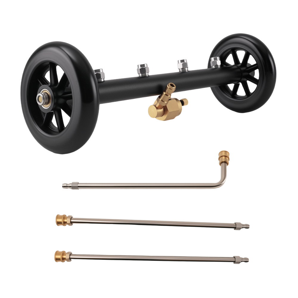 360° Copper Pressure Washer Rotating Head 4 Nozzles Undercarriage Yard Cleaner