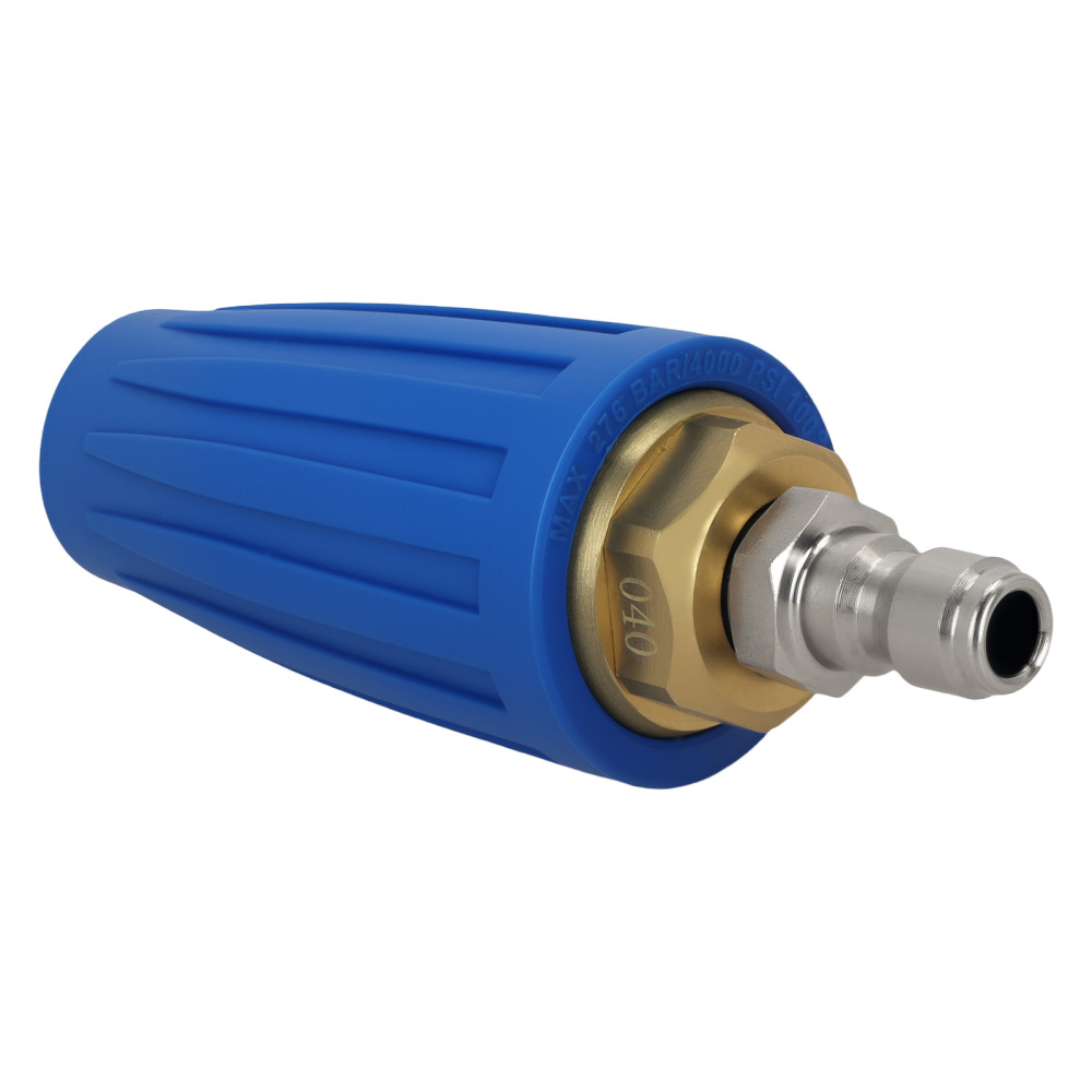4000PSI Pressure Washer Rotating Nozzle Turbo Brass Copper 1/4in Quick Connect