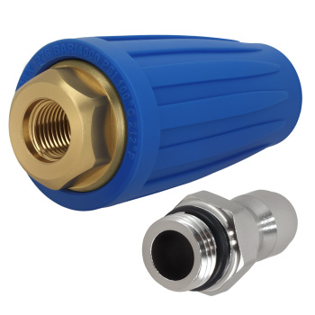 4000PSI Pressure Washer Rotating Nozzle Turbo Brass Copper 1/4in Quick Connect