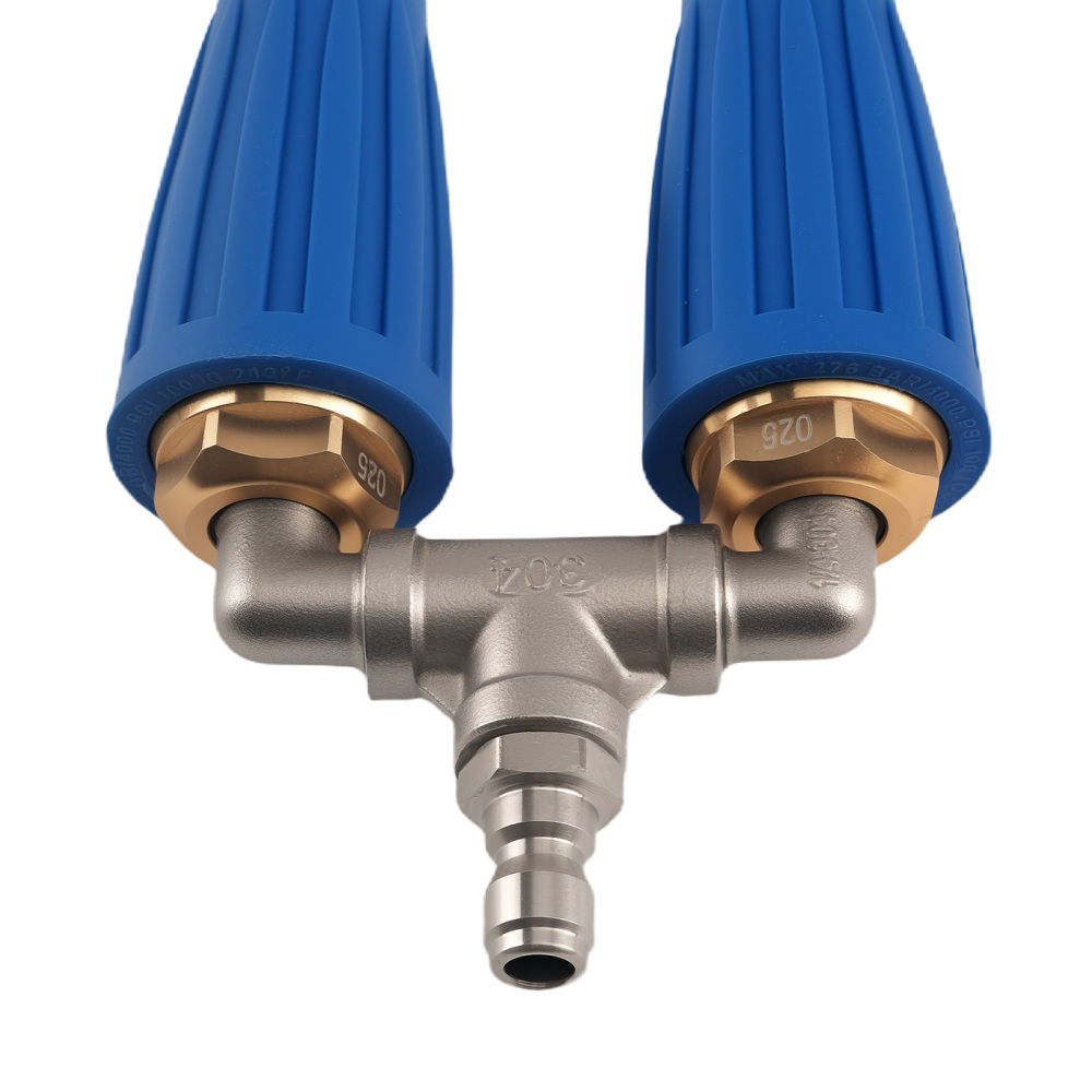 Dual Turbo Nozzle Pressure Washer 4000PSI 304SS 4-6 GPM Quick Connect New