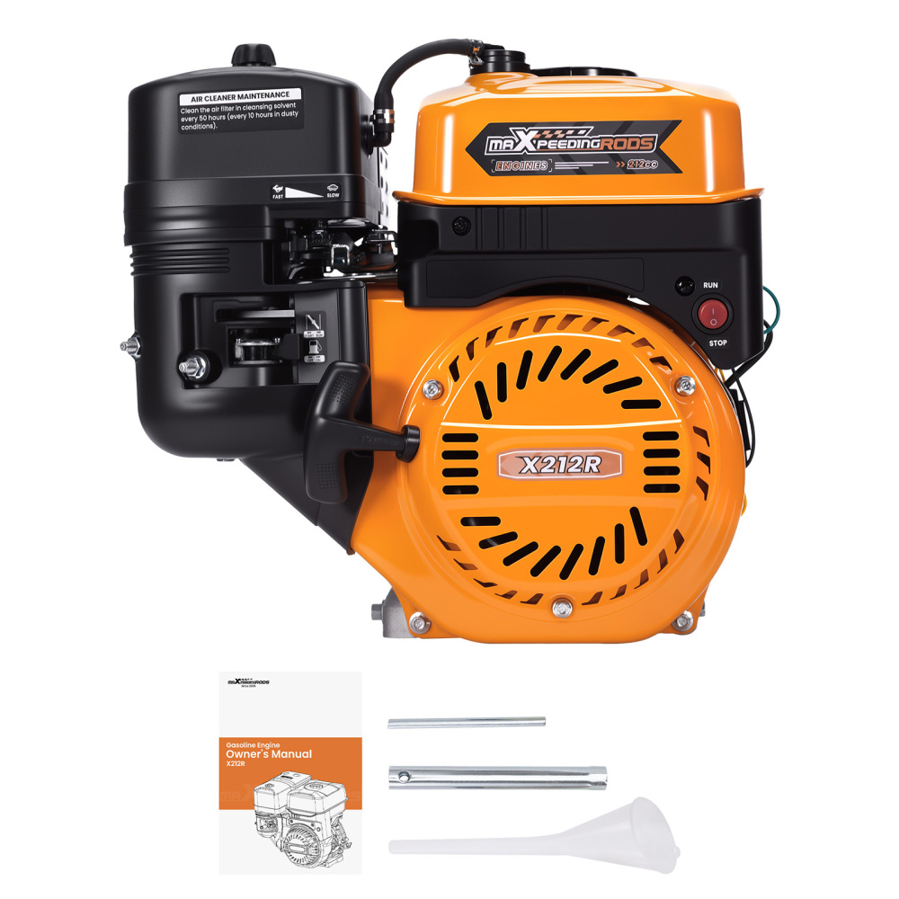 212cc 7HP Engine Motor Gas Pull Start Horizontal OHV For Pressure Washers