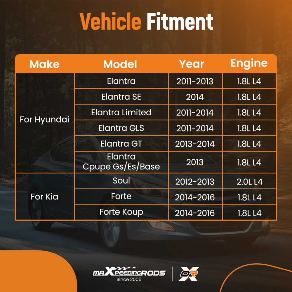 Exhaust Intake VVT Timing Gear Sprocket compatible for Hyundai Kia Elantra Forte Koup 1.8L