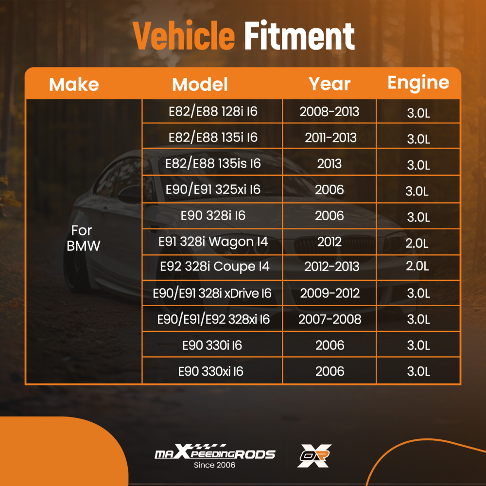 Pair Exhaust+Intake Camshaft Adjuster compatible for BMW 128i 135i 325i 328i 330i 335i 435i