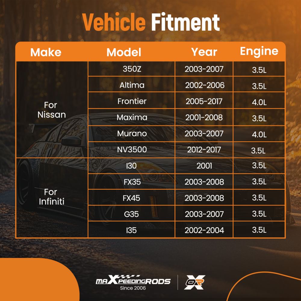 2Pcs Camshaft Cam Gear compatible for Nissan Frontier compatible for Infiniti Xterra 3.5 L 4.0 L