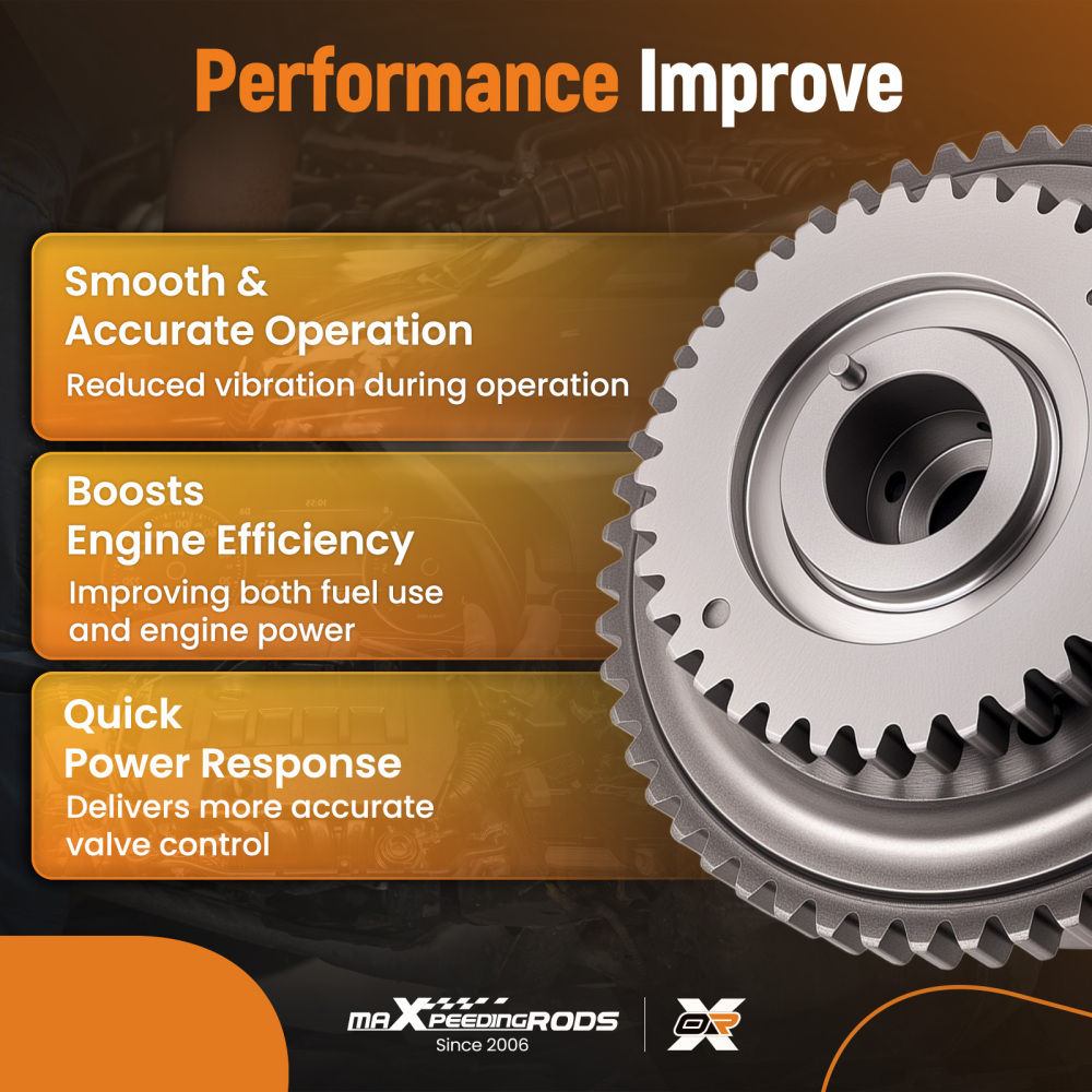 2Pcs Camshaft Cam Gear compatible for Nissan Frontier compatible for Infiniti Xterra 3.5 L 4.0 L