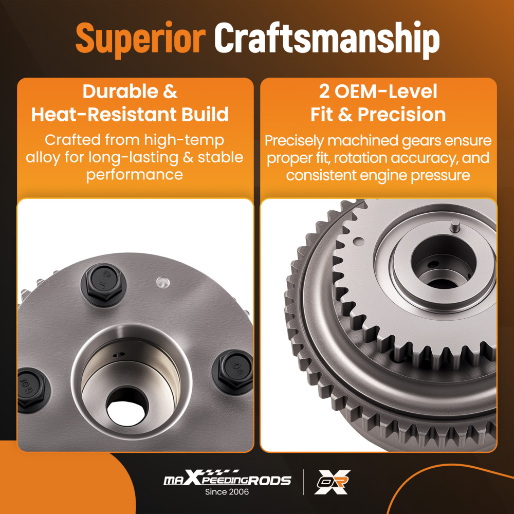 2Pcs Camshaft Cam Gear compatible for Nissan Frontier compatible for Infiniti Xterra 3.5 L 4.0 L