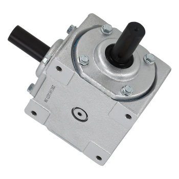 40 HP Right Angle Bevel Gearbox with 2 Keyed Shafts CW/CW 1:1 1800 Max RPM