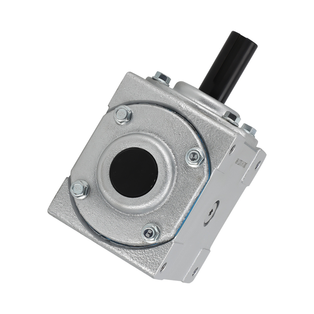 40 HP Right Angle Bevel Gearbox with 2 Keyed Shafts CW/CW 1:1 1800 Max RPM