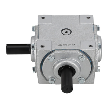 40 HP Right Angle Bevel Gearbox with 2 Keyed Shafts CW/CW 1:1 1800 Max RPM