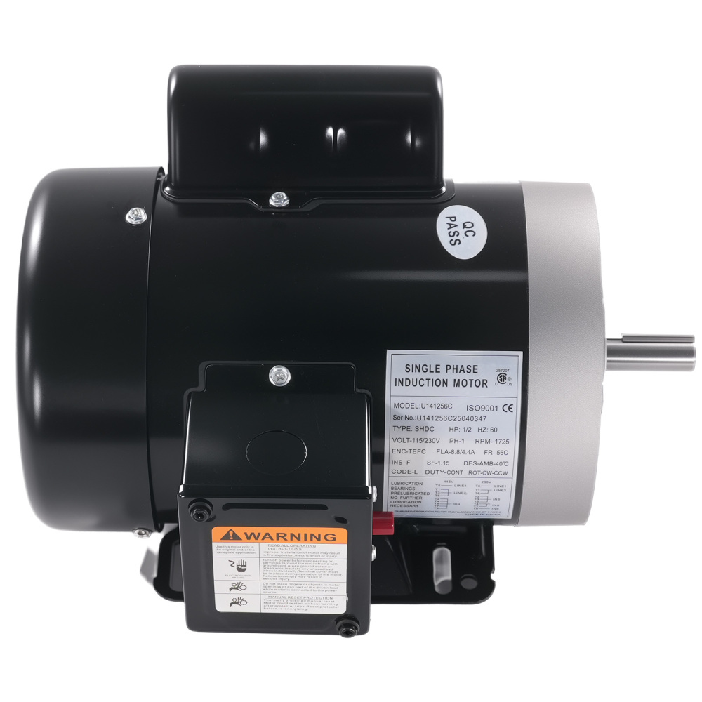 1/2HP Electric Motor, compatible for AC Motor, 1750RPM Farm Duty Single Phase Motor ５/8 Shaft