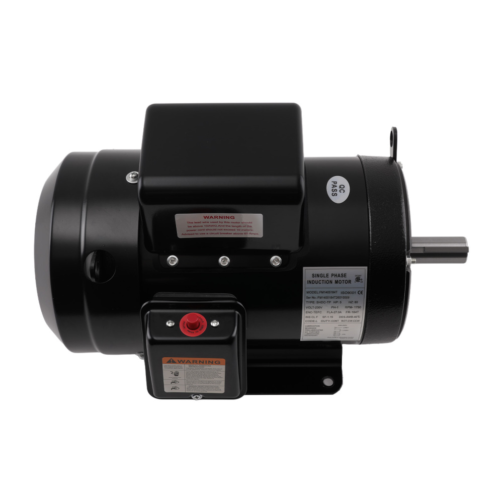 5HP Air Compressor Electric Motor 184T Single Phase 1750RPM TEFC Compressor Duty