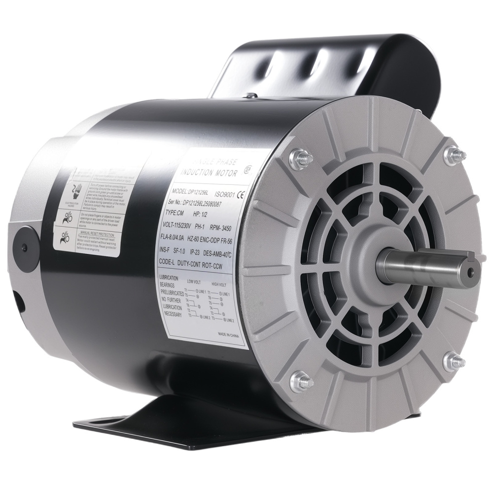 1/2 HP 3450 RPM Electric Motor Single Phase 115/230V Frame 56 ODP 5/8 Shaft