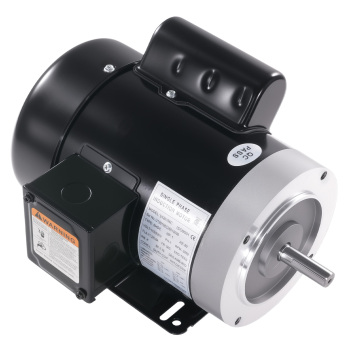 1HP 115/230V Electric Motor Single Phase 56C 3450RPM ODP CCW Rotation 60Hz