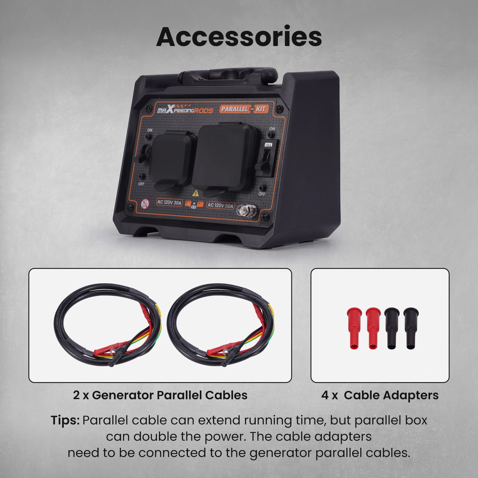 Kit Parallèle Générateur MaXpeedingrods 120V Pour MXR2300, 3500, 4000, Etc - Neuf
