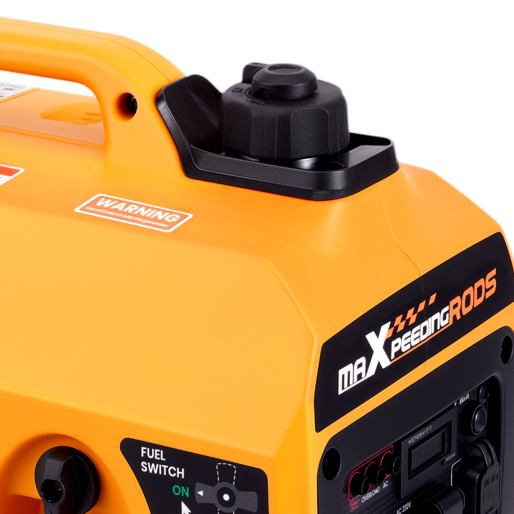 1200W Generador inversor portátil 11.5kg Silenciar gasolina 230V 2XUSB