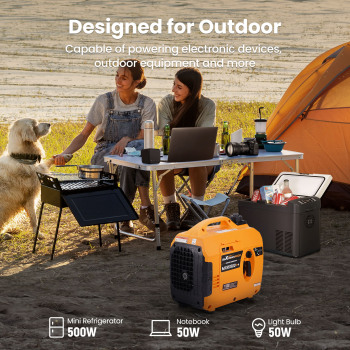 Portable Inverter Generator Silent Portable Suitcase 4 Stroke Engine Camping 1.0KW