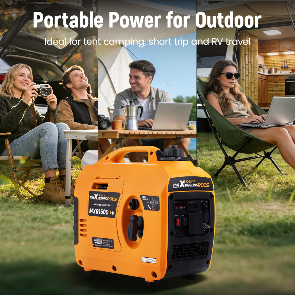 Inverter Petrol Generator 1KW 1.2KW 230V 4 Stroke Engine For Camping Outdoor