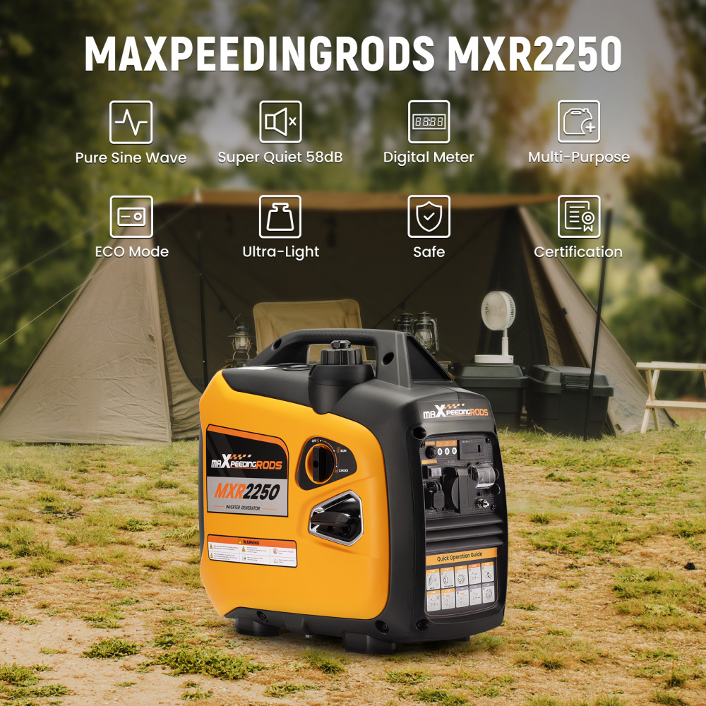 Inverter Generator 2KW Max 1.8KW Rated Generators Portable Silent Pure Sine