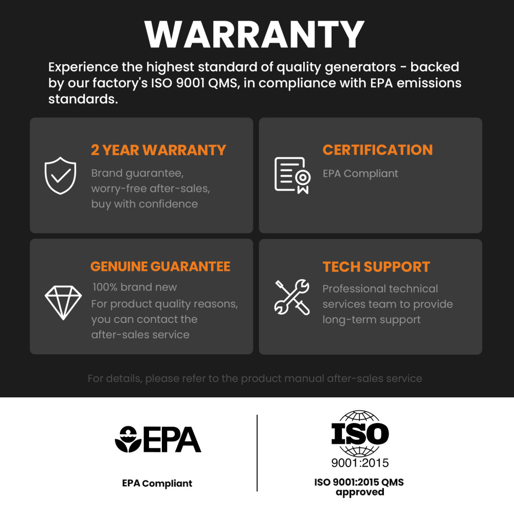 Inverter Generator 2KW Max 1.8KW Rated Generators Portable Silent Pure Sine