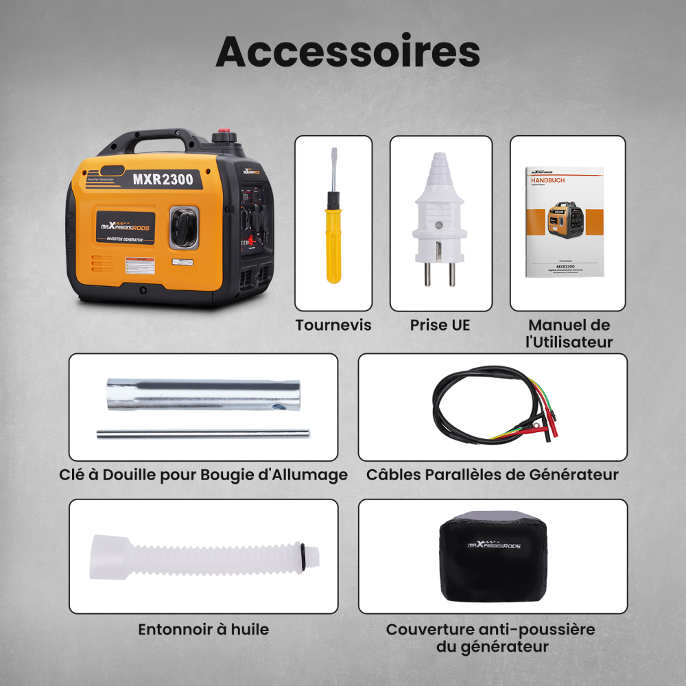 2300W Inverter Power générateur  Essence Groupe électrogène à essence silencieux