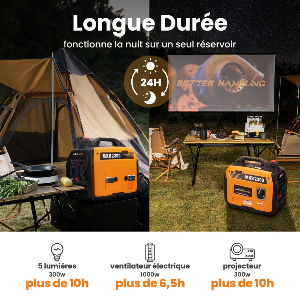 2300W Inverter Power générateur  Essence Groupe électrogène à essence silencieux