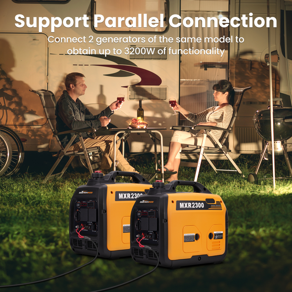 Super Quiet Portable Inverter Generator 2300W 4 Stroke Engine Camping