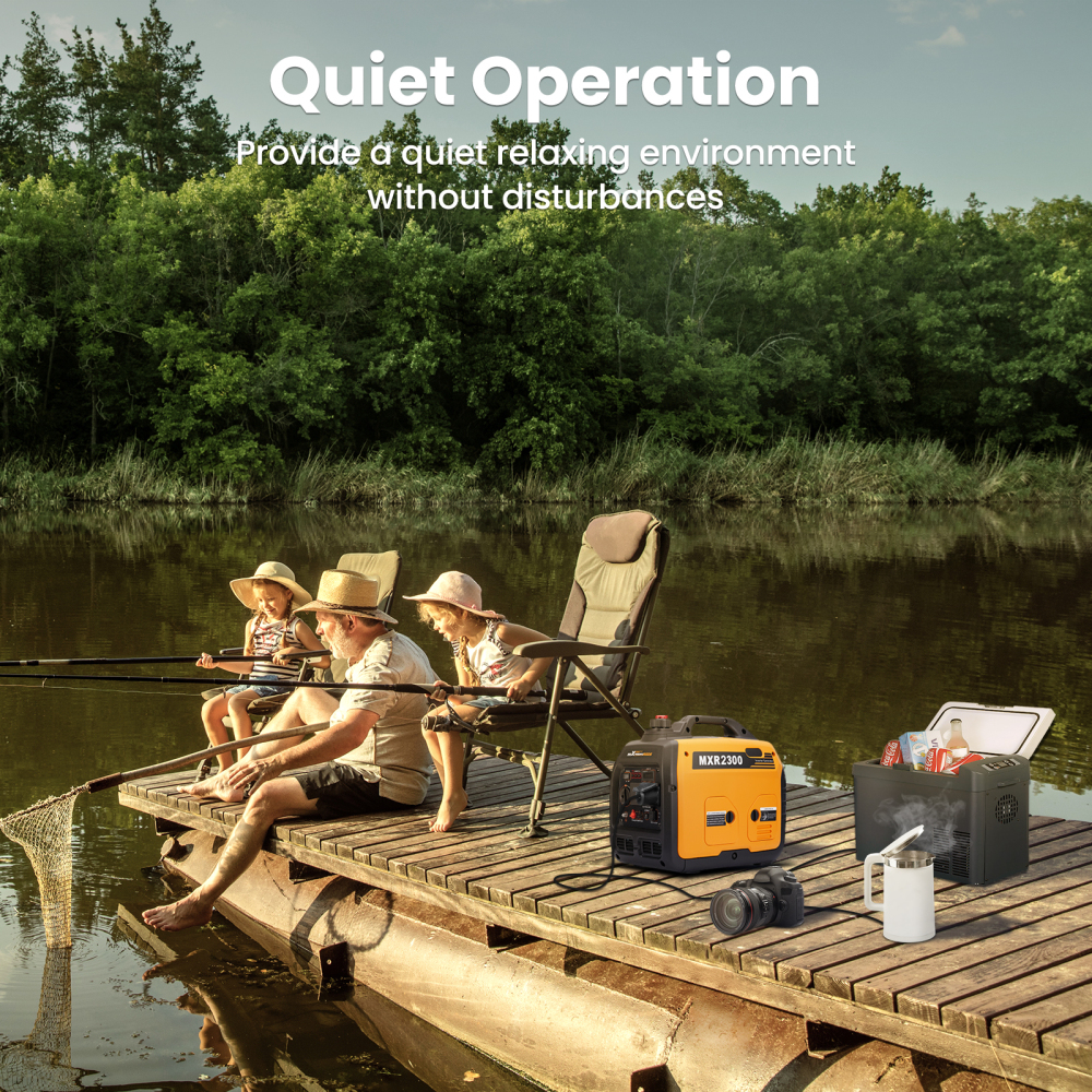 Super Quiet Portable Inverter Generator 2300W 4 Stroke Engine Camping