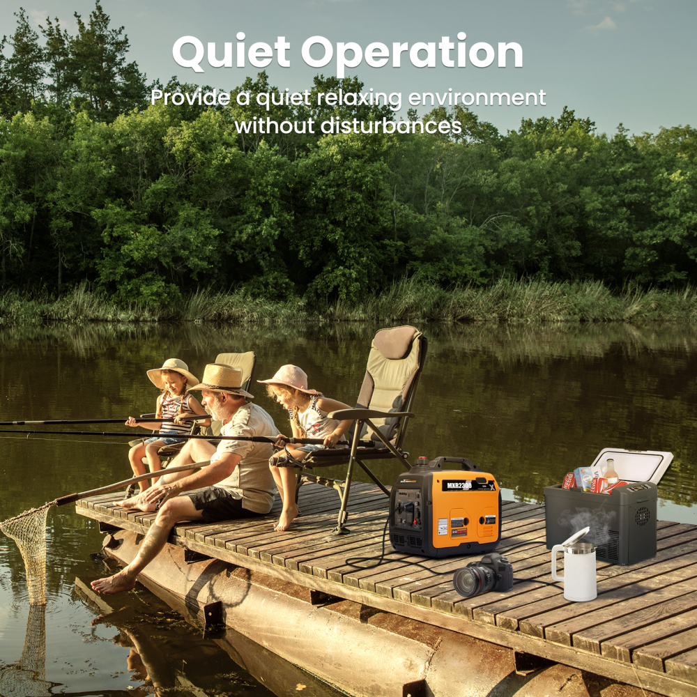 Portable Inverter Generator 2300 Watt Gas Powered Quiet Device