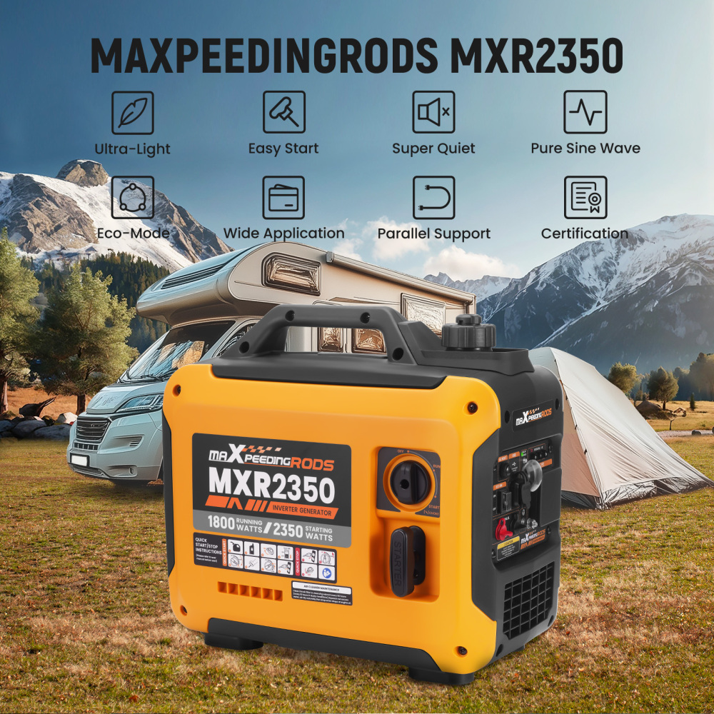 Inverter Generator 2KW Max 1.8KW Rated Generators Portable Silent Pure Sine