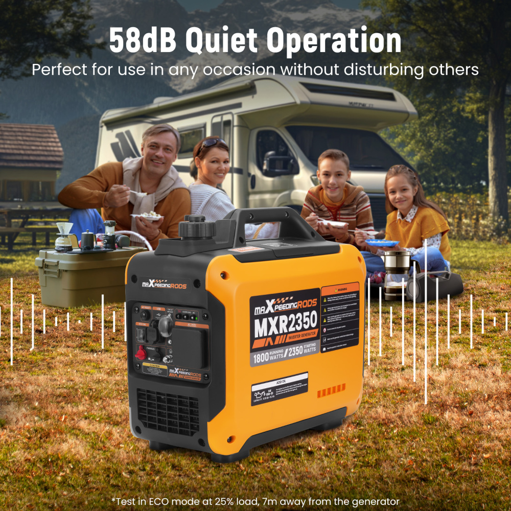 Inverter Generator 2KW Max 1.8KW Rated Generators Portable Silent Pure Sine