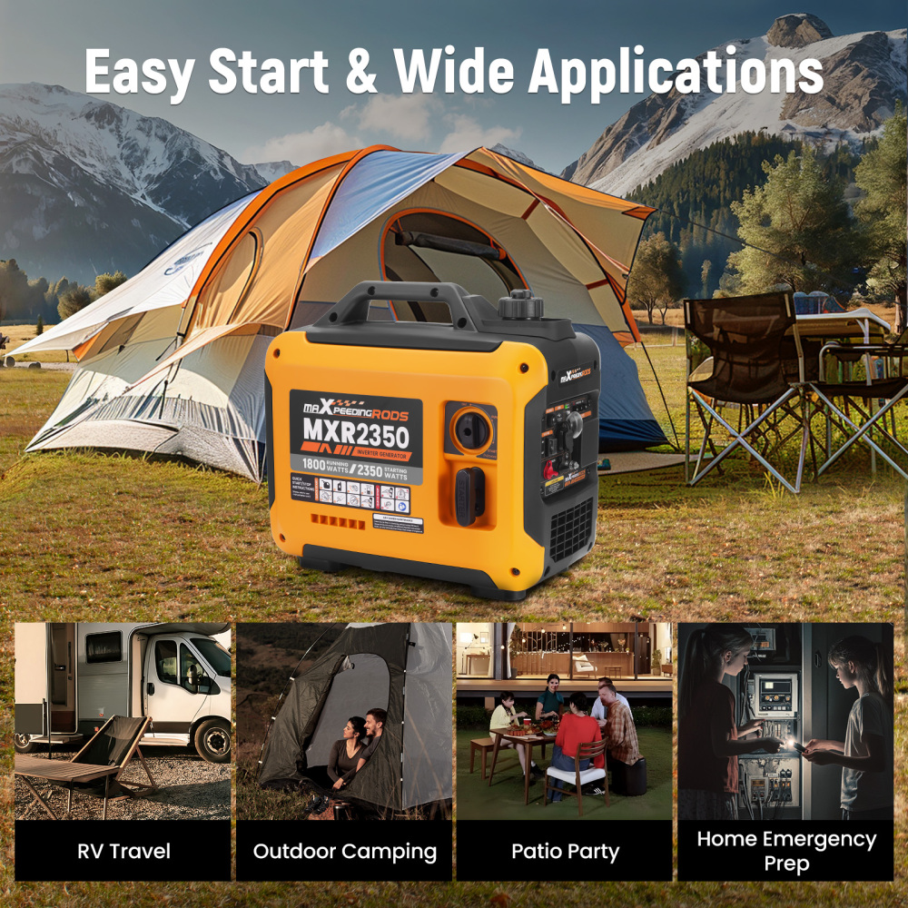 Inverter Generator 2KW Max 1.8KW Rated Generators Portable Silent Pure Sine