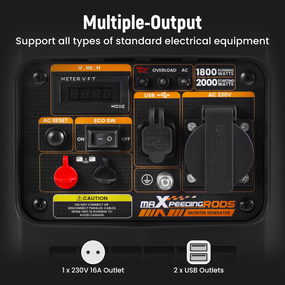 2350W Inverter Power Generator Gasoline Light 15kg Generatore for campeggio