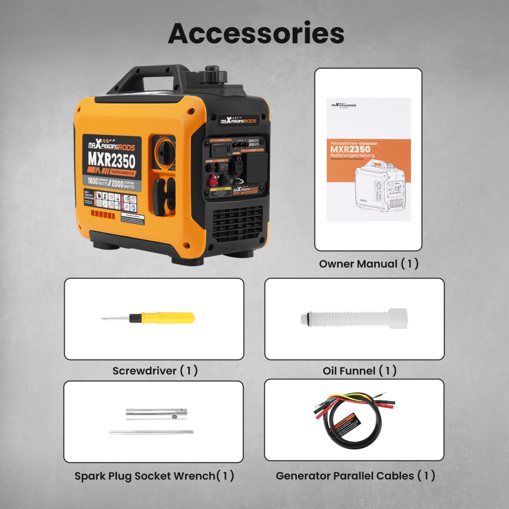 Super Silent Suitecase Mobil 1.8KW-2KW Petrol Inverter Generator For Camping RV