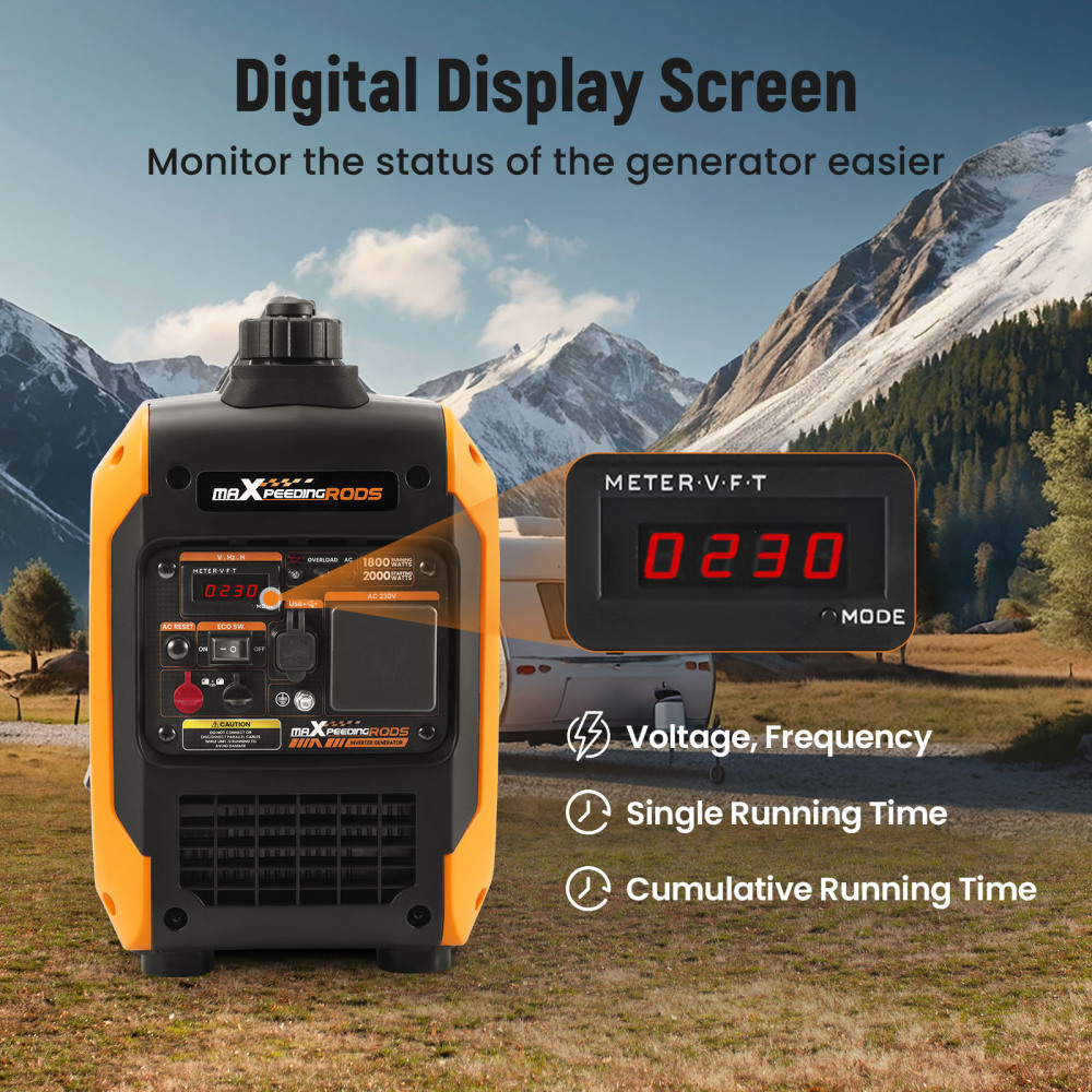 Super Silent Suitecase Mobil 1.8KW-2KW Petrol Inverter Generator For Camping RV