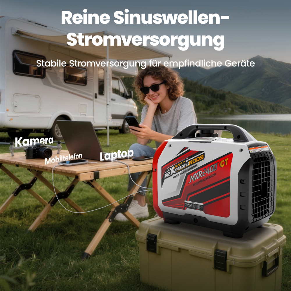 2KW Generatore Di Corrente Inverter Portatile Benzina Bluetooth Monitore