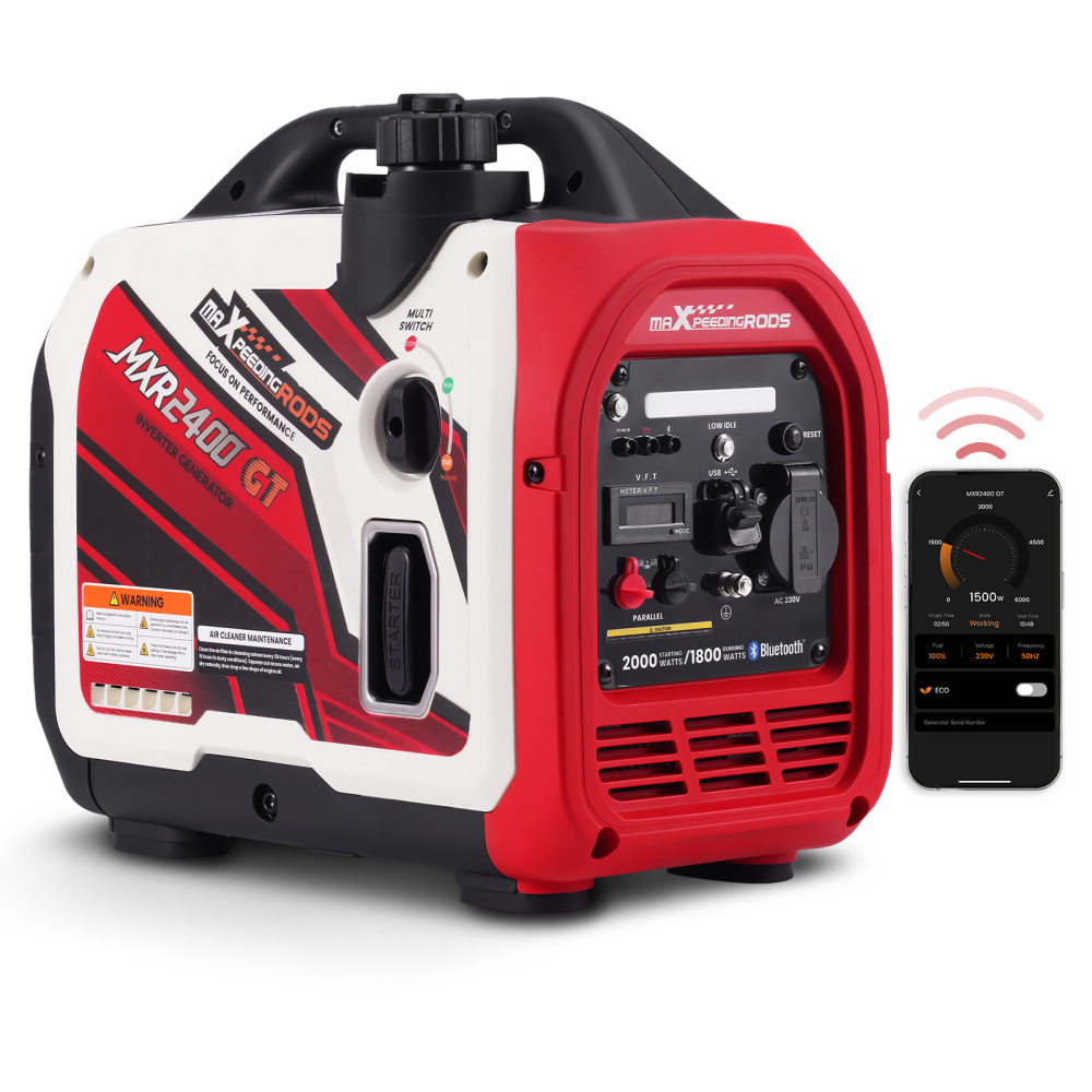 2KW Generatore Di Corrente Inverter Portatile Benzina Bluetooth Monitore