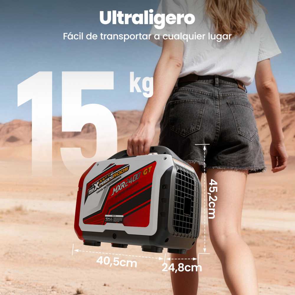 2KW Generatore Di Corrente Inverter Portatile Benzina Bluetooth Monitore