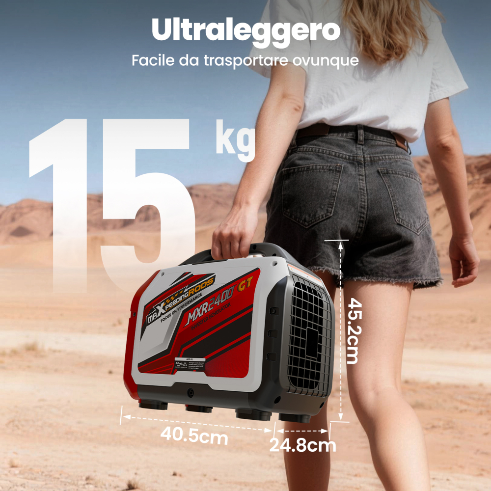 2KW Generatore Di Corrente Inverter Portatile Benzina Bluetooth Monitore