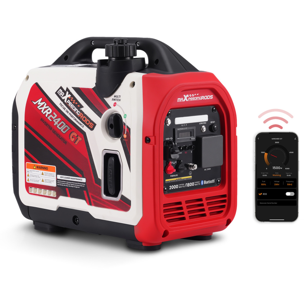 Suitecase 2000W Petrol Inverter Generator For Camping RV + Bluetooth App