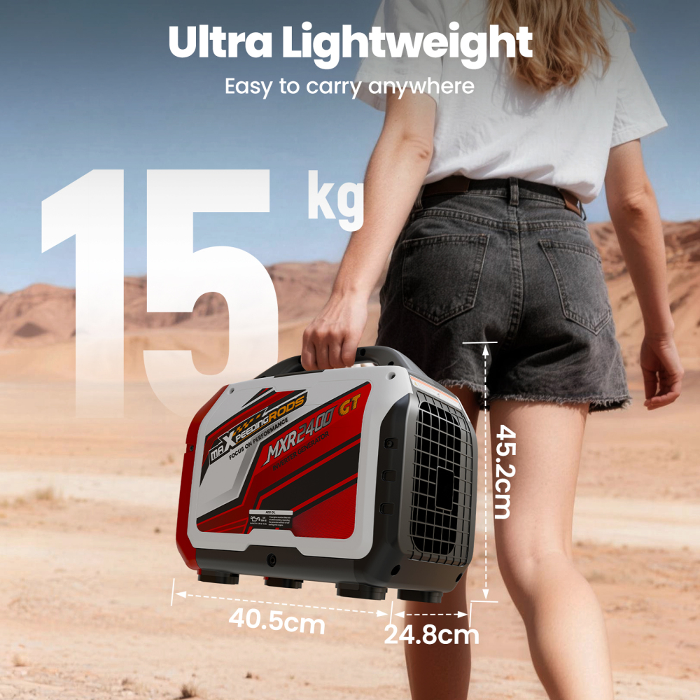 Suitecase 2000W Petrol Inverter Generator For Camping RV + Bluetooth App