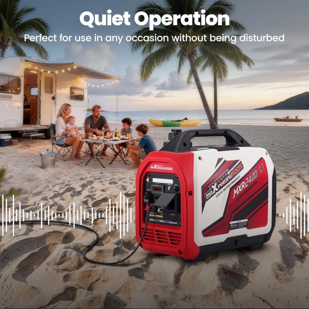 Suitecase 2000W Petrol Inverter Generator For Camping RV + Bluetooth App