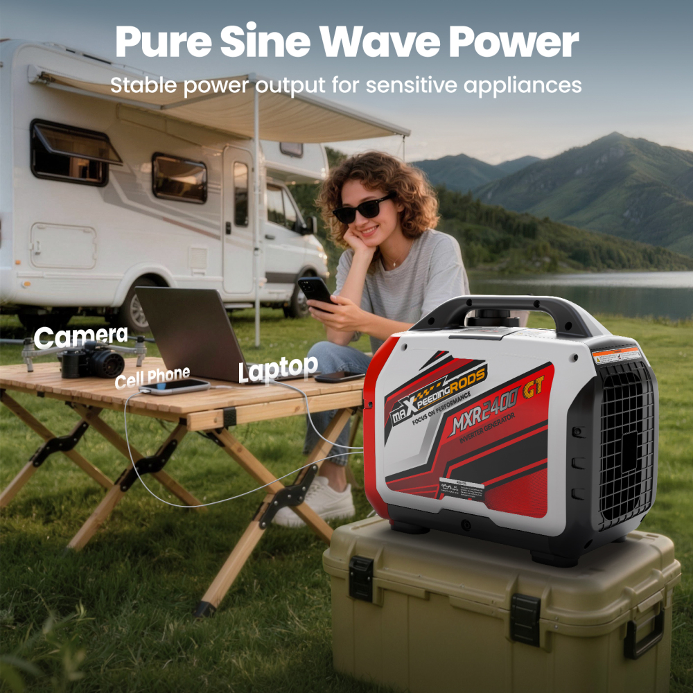 Suitecase 2000W Petrol Inverter Generator For Camping RV + Bluetooth App