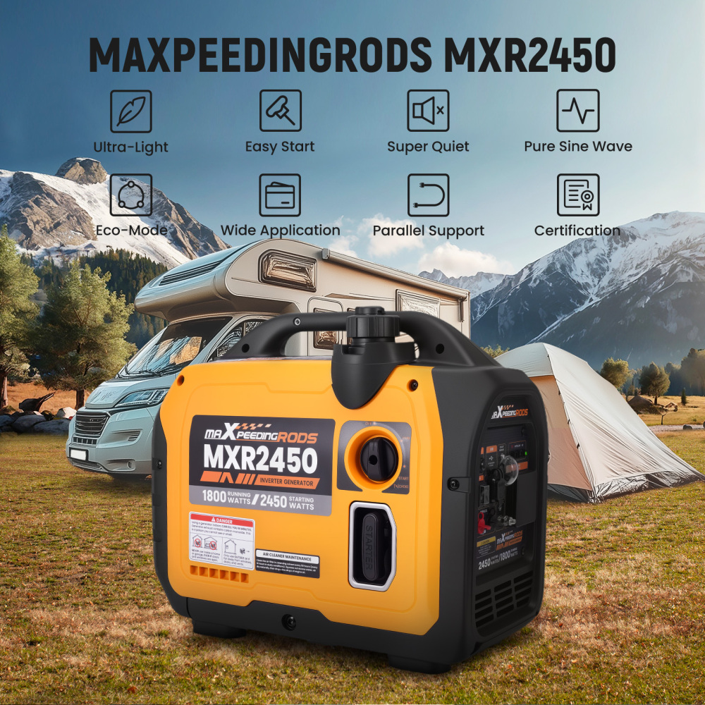 Inverter Generator 2350W Max silent generator portable Pure Sine camping Petrol