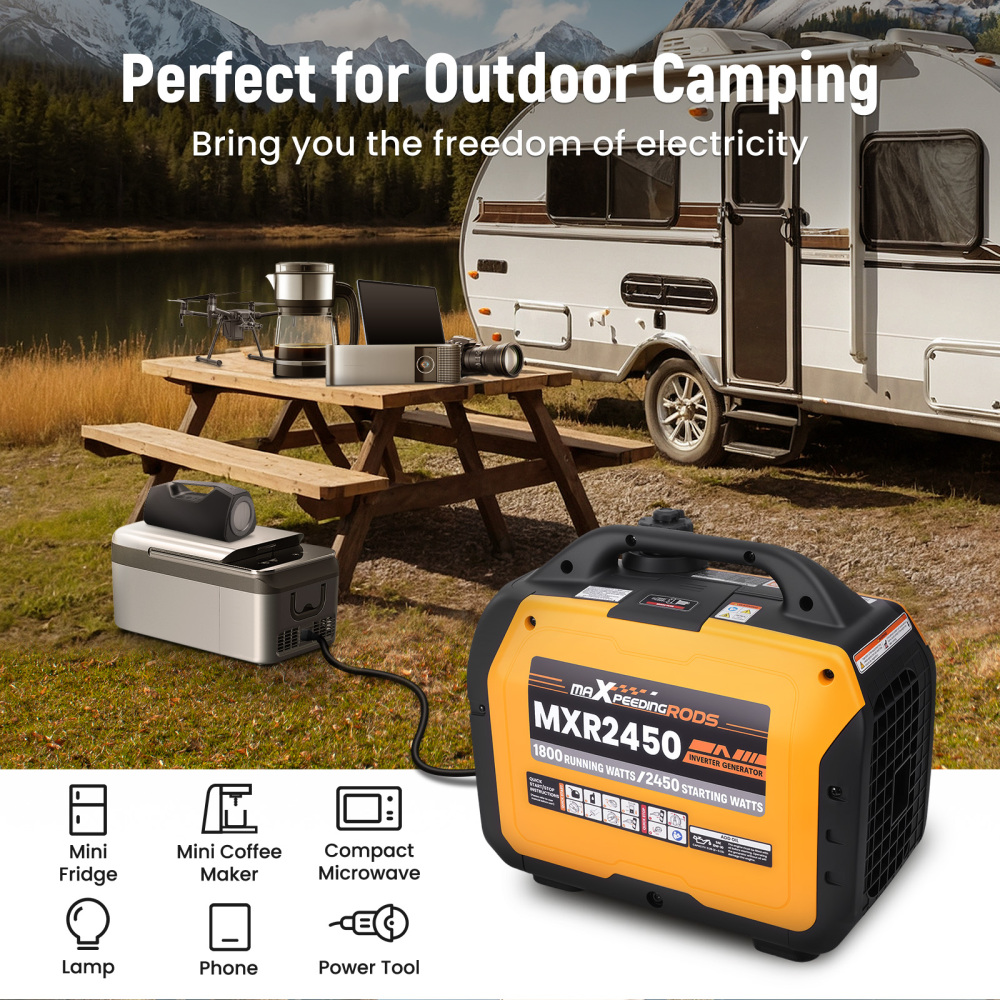 Inverter Generator 2350W Max silent generator portable Pure Sine camping Petrol