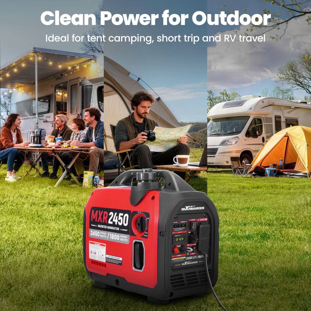Quiet Inverter Probable Generator 2450W Gasoline Power Remote Start