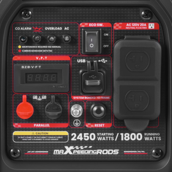 Quiet Inverter Probable Generator 2450W Gasoline Power Remote Start