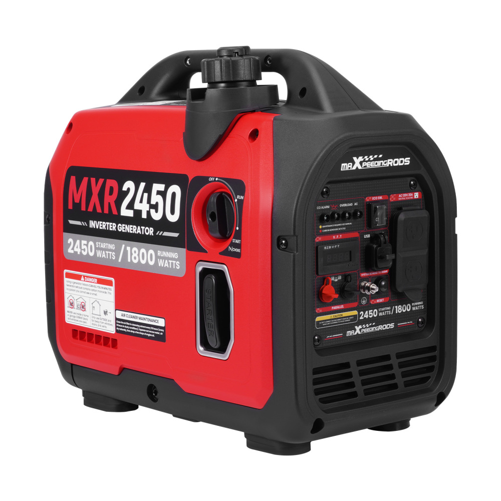 Quiet Inverter Probable Generator 2450W Gasoline Power Remote Start