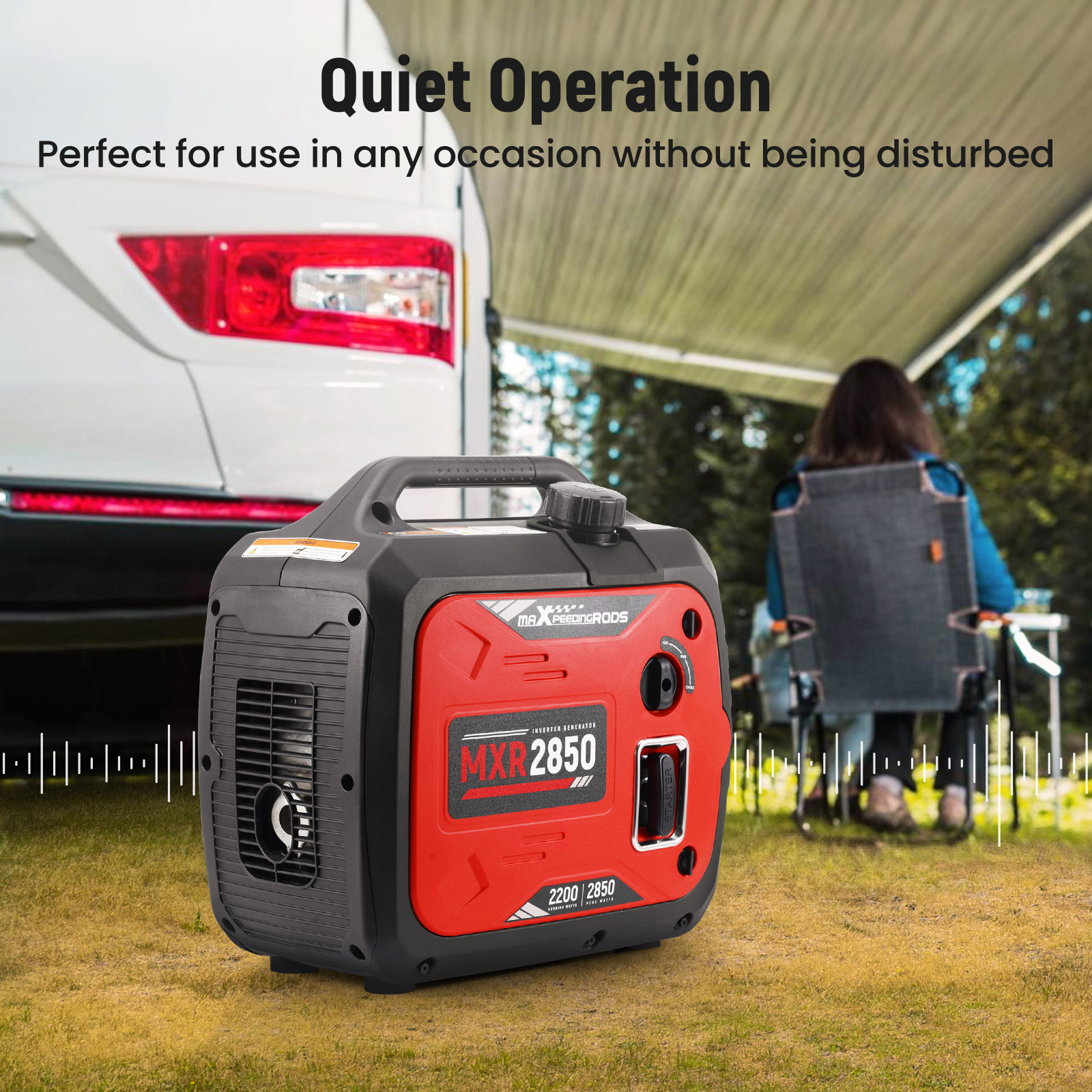 2850WInverter Generator Portable Super Quiet For Home Backup