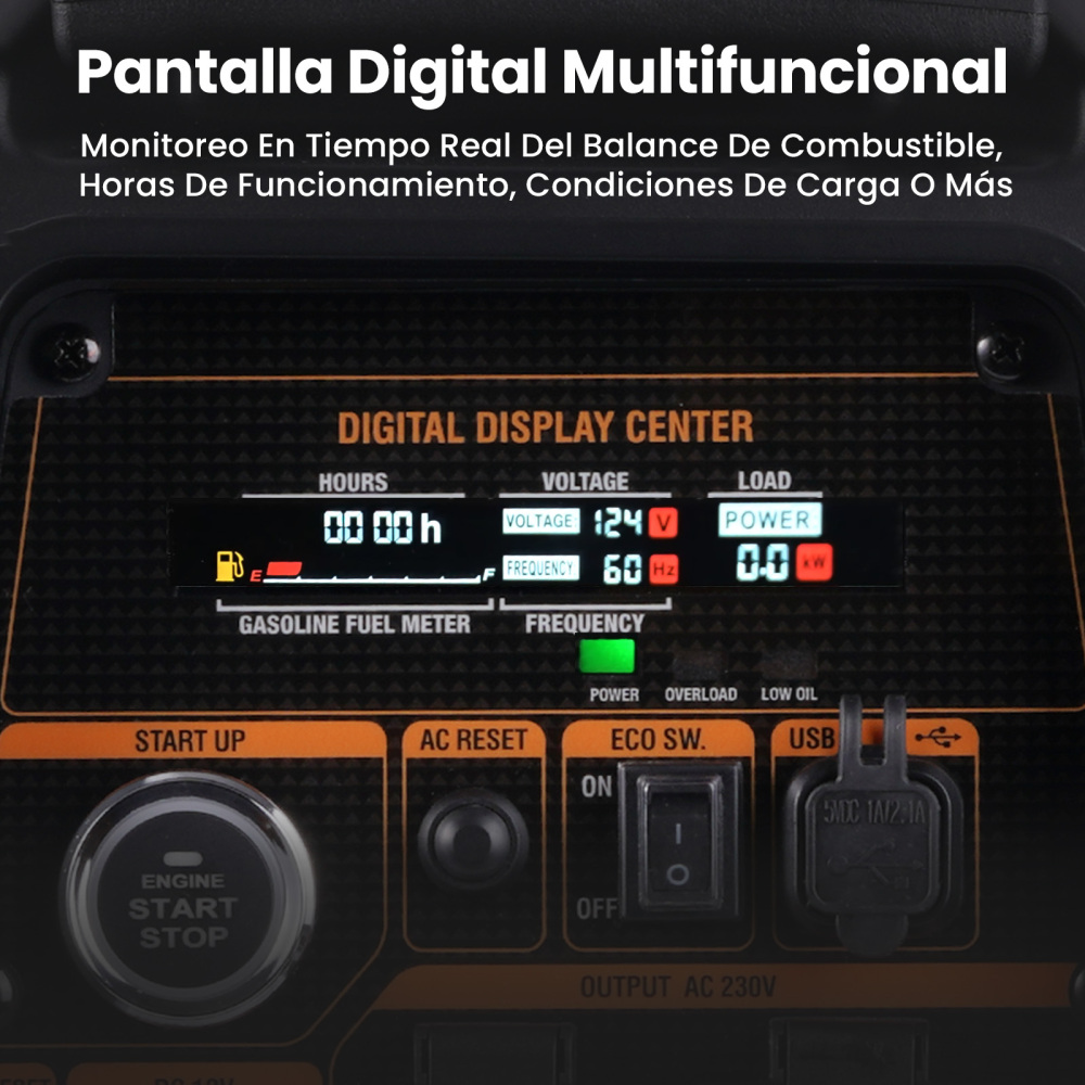 3.5KW  Gasolina LPG Inverter Generador Arranque eléctrico 230V 12V